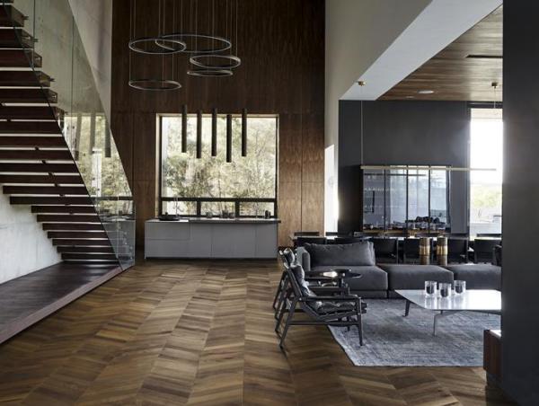 CHEVRON COLLECTION – Oak Chevron Dark Brown