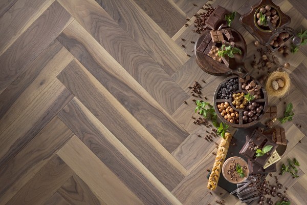 HERRINGBONE COLLECTION – American Walnut Sunset